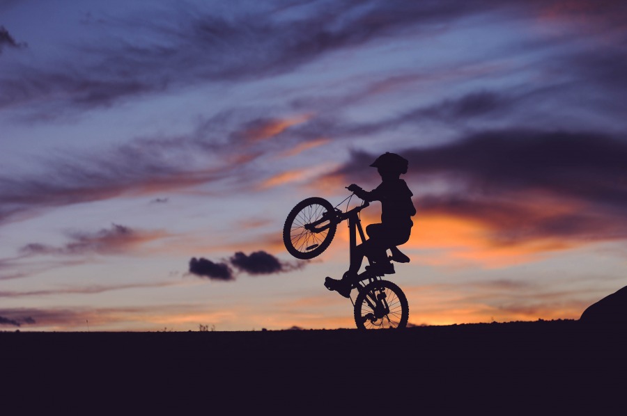 Caure en bicicleta quan tens 10 anys