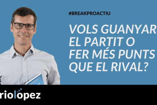 Vols guanyar el partit o fer més punts que el rival?